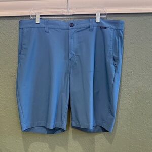 Travis Mathew Light Blue Flat Front Shorts